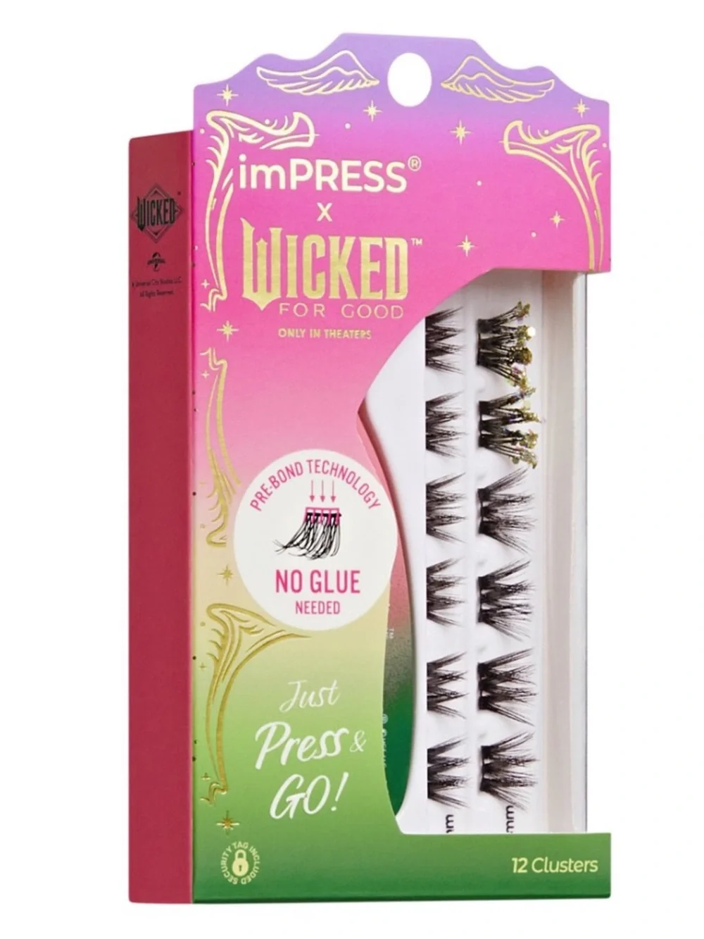 imPRESS x WICKED Pre-Bonded Lash Clusters — Press & Go, No Glue Needed